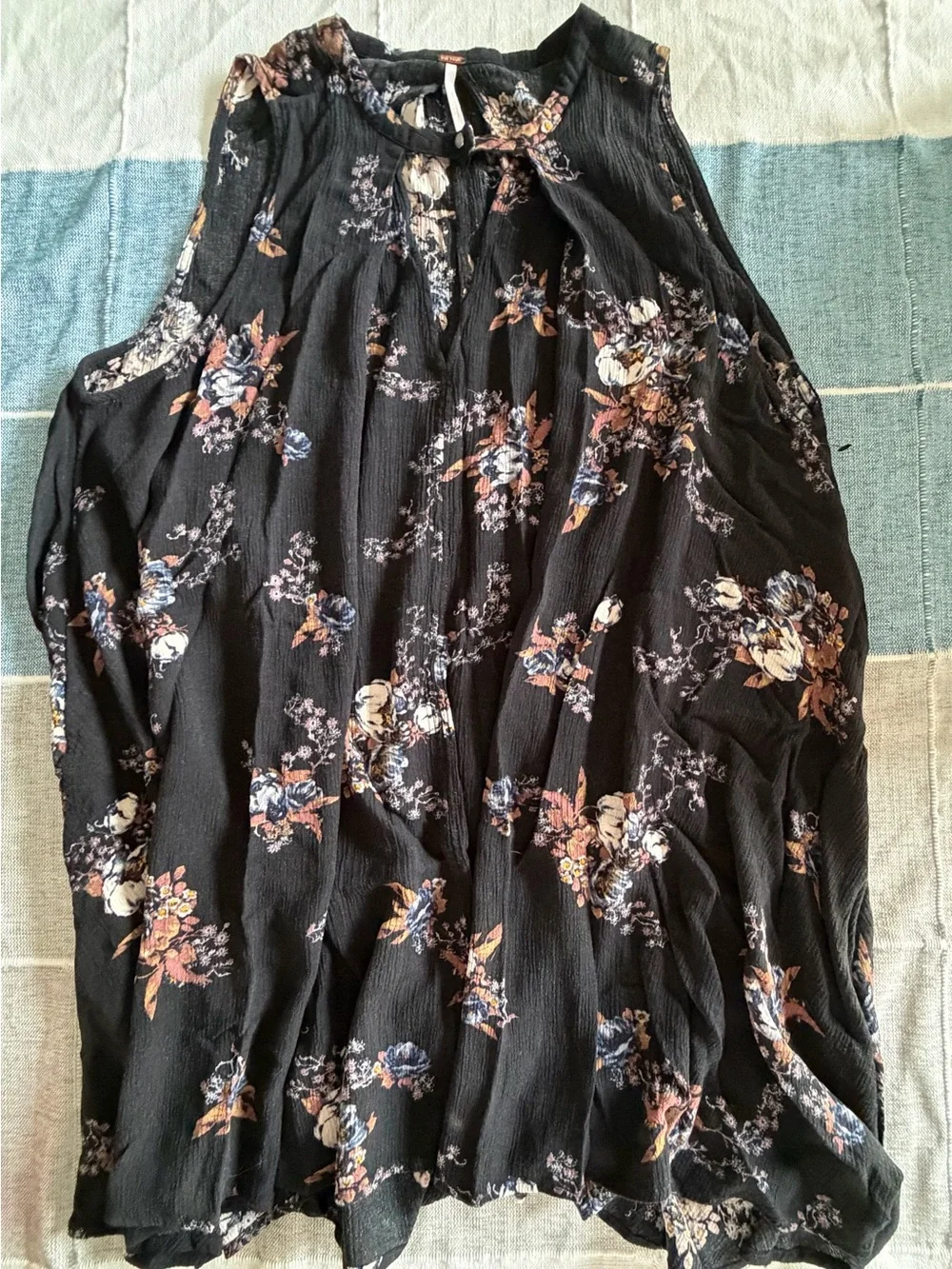 Free People Snap Out Of It Tree Swing Dress- Raven Combo